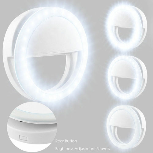 Portable Selfie Ring Clip On for Mobile Phone (works on all phones )