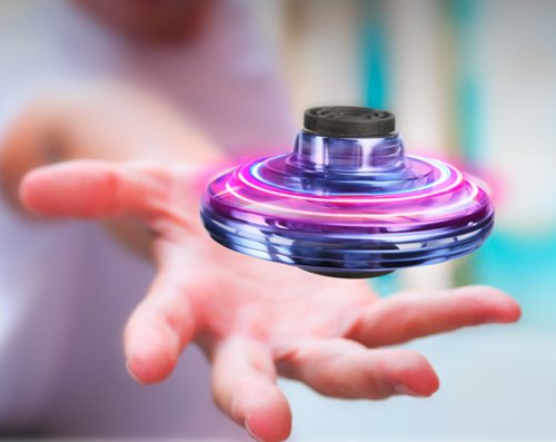 Mini Drone LED UFO Type Flying Helicopter Spinner Fingertip (free shipping)