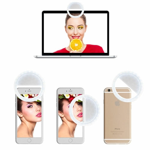 Portable Selfie Ring Clip On for Mobile Phone (works on all phones )