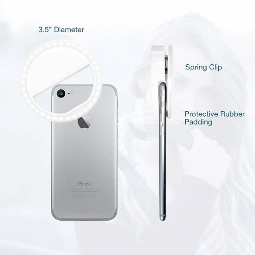 Portable Selfie Ring Clip On for Mobile Phone (works on all phones )
