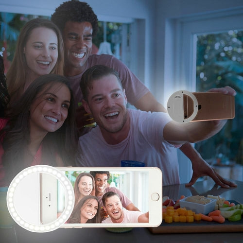 Portable Selfie Ring Clip On for Mobile Phone (works on all phones )