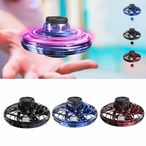 Mini Drone LED UFO Type Flying Helicopter Spinner Fingertip (free shipping)