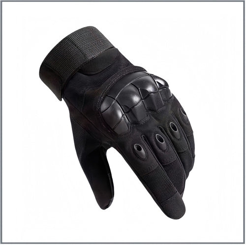 Tactical Full-Finger Gloves for Men, Softshell Protective Palm Pads,